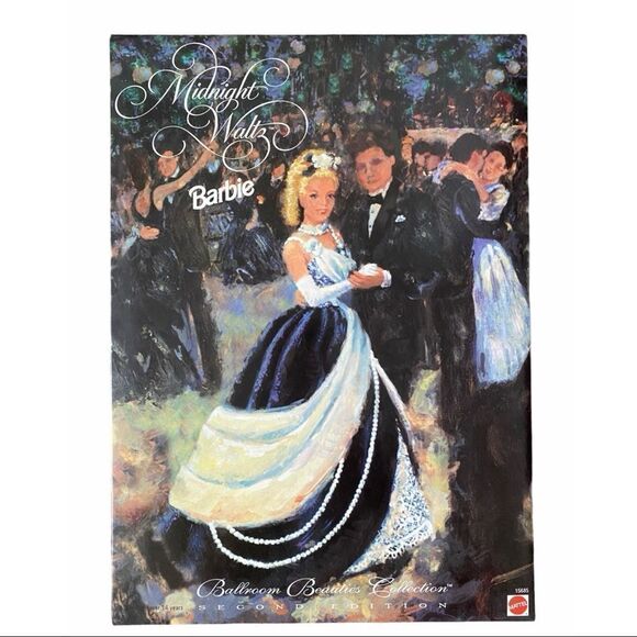 Mattel Ballroom Beauties Collection Midnight Waltz Barbie Doll Blue Velvet Gown - Picture 3 of 4